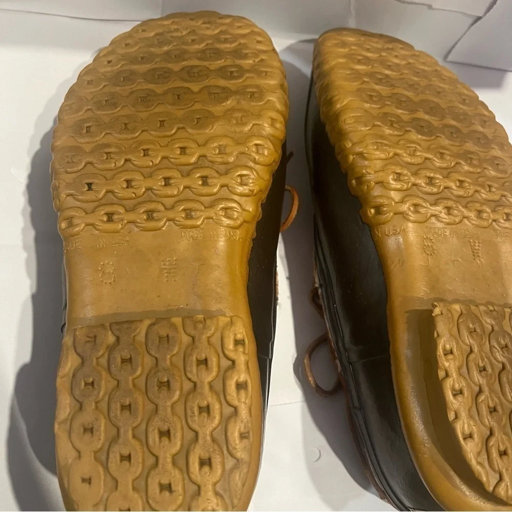LL Bean Mens Rubber Moc Size 8 Wide